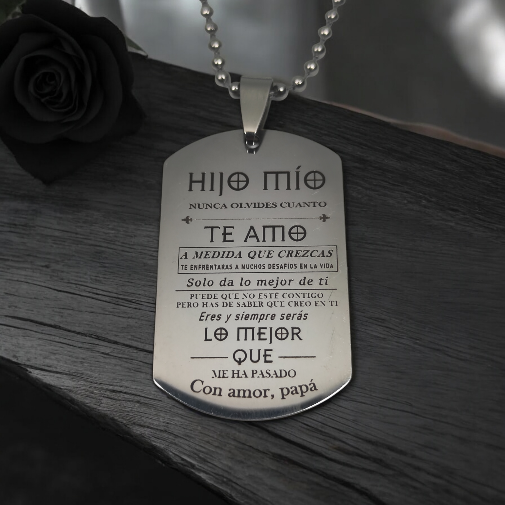 Collar Placa Militar Pequeña