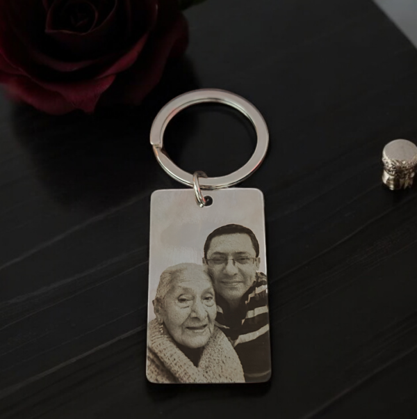 Llavero Personalizado con Foto Grabada