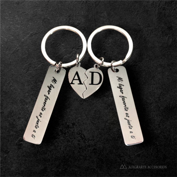 Set de Llaveros Personalizados para Parejas